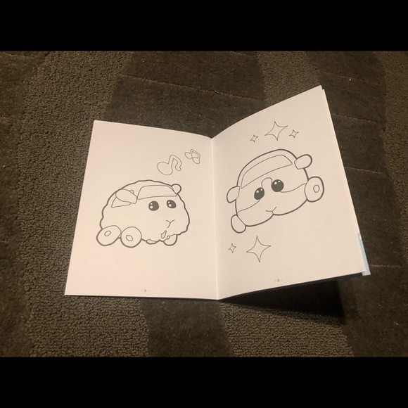 Pui Pui Molcar Coloring Book Japan Exclusive Nurie Kawaii Guinea Pig Cars - Picture 7 of 12